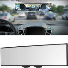 Yoolight Car Rearview Mirrors, Car Universal 12'' Interior Clip On Panoramic Rear View Mirror Wide Angle Rear View Mirror (12" L x 2.8" H)
