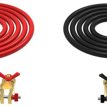 EDECOA 3 AWG 1.5 Meter Pure Copper Battery Cables Inverter Cables For Car, Power Inverter, RV, Boat