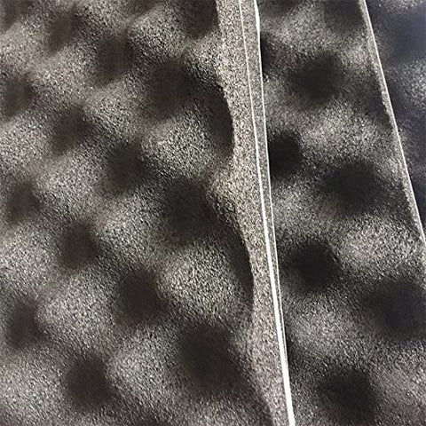 SOOMJ 20mmThick self-Adhesive Sound Proof Padding Soundproofing Foam Acoustic Eggcrate Design Car Heatproof Foam Deadener