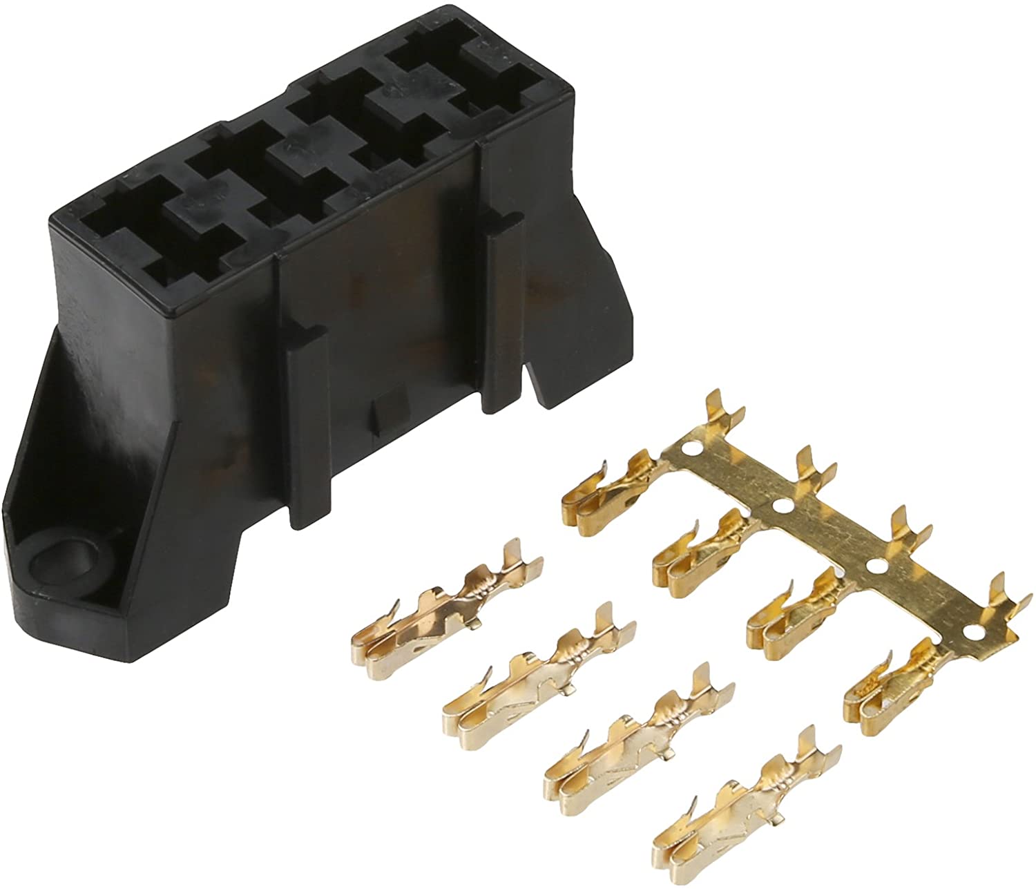 Dorman 85668 Black Fuse Block Holds 4 Blade Fuses