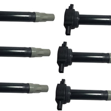 Ignition Coil Pack Set of 6 - Compatible with Dodge & Chrysler V6 2.5L 2.7L 3.5L Vehicles - Replaces 4606869AA - Fits Magnum, Charger, Nitro, Challenger, 300-2006, 2007, 2008, 2009, 2010