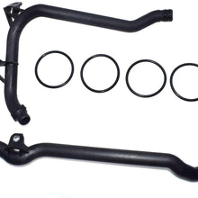 WINISON 2 Pcs Engine Heater Inlet Water Coolant Pipe 11537502525 11531705210 For BMW E39 E46 E53 320i 323i 530i 528i Z4 Z3 X5 X3