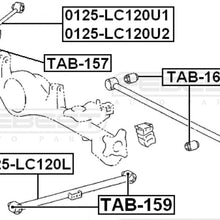 FEBEST TAB-157 Arm Bushing for Lateral Control Arm