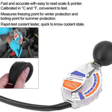 Coolant Tester,ABS Rapid-Test Antifreeze Densitometer Coolant Tester Quality Dial Type,Calibrated in °C and °F