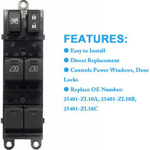 25401-ZL10C Driver Side Master Power Window Switch for Nissan Pathfinder 2007 2008 2009 2010 2011 2012