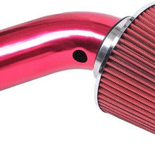 MILLION PARTS 3" Alumimum Universal Air Filter Kit Red