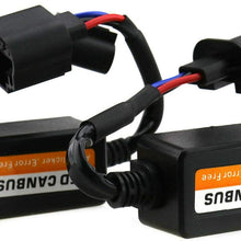 Pair of H13 LED Headlight Canbus Error Anti Flicker Resistor Canceller Decoder