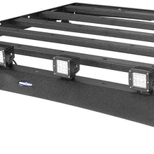 Hooke Road Tundra Roof Rack Cargo Carrier Compatible with Toyota Tundra Crewmax Pickup Truck 2007 2008 2009 2010 2011 2012 2013