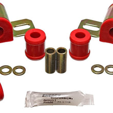 Energy Suspension 3.5104R Complete Rear Sway Bar Bushing Set - Two Bolt Clamp Style - 5/8" Diameter Bar