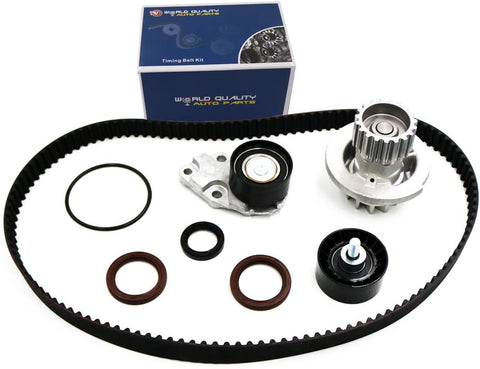 Timing Belt Kit Water Pump w/Gaskets Tensioner for 2004 2005 2006 2007 2008 Chevrolet Aveo 1.6L DOHC L4 16V