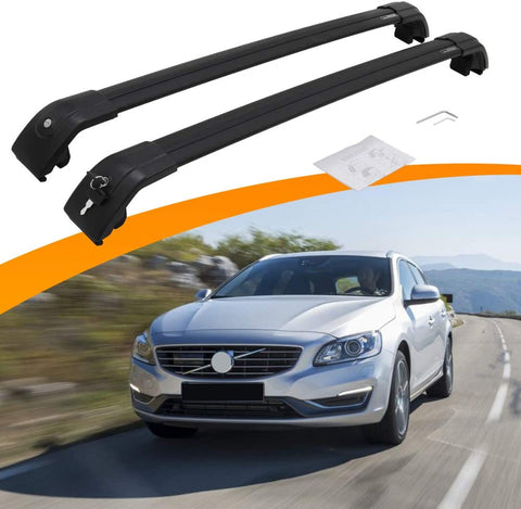 SnailAuto Fit for 2012-2017 Volvo V60 Roof Rack Crossbars Cross Bars Adjustable Baggage Carrier