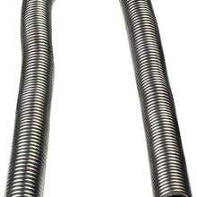 SUPERFASTRACING 48" Flexible Stainless Steel Radiator Coolant Water Hose Kit with Caps Universal