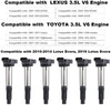 JDMON Compatible with Ignition Coils Toyota and Lexus Camry Avalon Sienna Rav4 3.5L V6 Pack of 6 Replaces 90919-A2007 90919-A2002 90919-02251 UF487