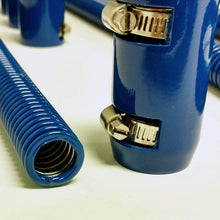 Pirate Mfg 48" Blue Stainless Flexible Radiator & Heater Hose Kit W/Blue End Caps