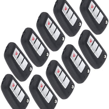 OCPTY 10X Uncut Keyless Entry Remote Control Key Fob Transmitter Replacement fit for 14-18  Nissan Rogue ADP12548301S