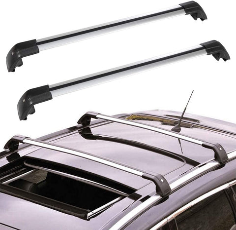 ROADFAR Roof Rack Aluminum Top Rail Carries Luggage Carrier Fit for 2013 2014 2015 2016 2017 2018 2019 for Mitsubishi Outlander Sport Utility Baggage Rail Crossbars
