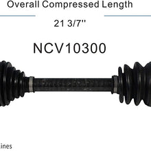 GSP NCV10300 CV Axle Shaft Assembly for Select 2012-17 Chevrolet Sonic - Front Right (Passenger Side)