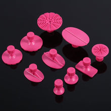 Cuque 10Pcs Repair Tools Paintless Dent Auto Car Body Repair Tool Kit Nylon Glue Puller Tabs Removal Tool Universal Red