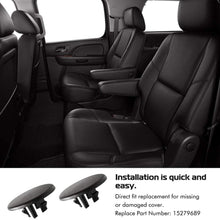 A ABIGAIL Armrest Cap Cover for 2007-2019 Chevy Tahoe, Suburban, Yukon, Cadillac Escalade Seat Parts Left or Right Rear Bucket Seats Arm Rest Handle Trim Bolt Replaces 15279689 (Black)