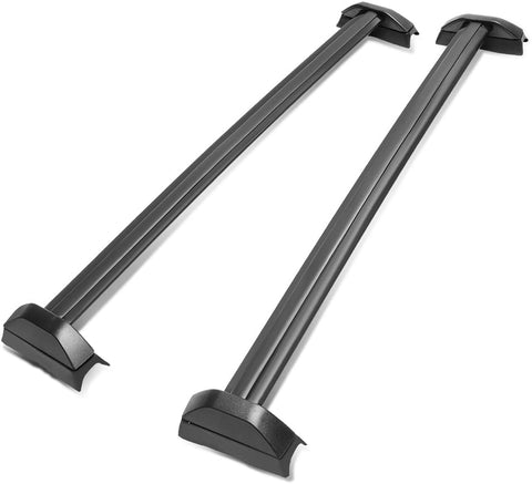 DNA MOTORING PT-ZTL-8033 Aluminum Top Rail Roof Rack Cross Bar[02-06 Honda CRV],Black