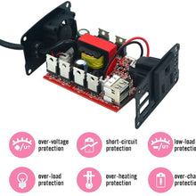 Foval 150W Car Power Inverter 12V DC to 110V AC Converter with 3.1A Dual USB Car Charger
