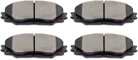 cciyu Professional Ceramic Disc Front Pads Set fit for 10-12 for Lexus HS250h 09-10 for Pontiac Vibe 08-15 for Scion xB 08-14 for Scion xD, for Toyota Corolla/Matrix/Prius V/RAV4