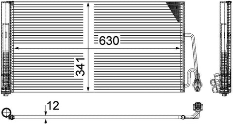 MAHLE Behr AC 590 000P A/C Condenser