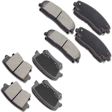 Ceramic Discs Brake Pads Kits,SCITOO 8pcs Disc Brakes Pads Set fit for 2005-2017 Chrysler 300,2009-2017 Dodge Challenger,2006-2017 Dodge Charger,2005-2008 Dodge Magnum