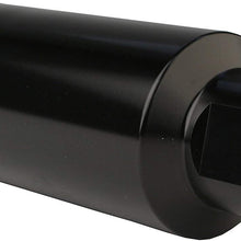 Aeromotive 12324 Filter, In-Line, 100-Micron Stainless Mesh Element, ORB-10 Port, Bright-Dip Black, 2" OD