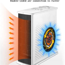 Zyyqt Small Desktop Heater, Home Office Energy Saving Small Volume 1 Second Speed Thermal Intelligent Temperature Control Vertical and Horizontal (Color : Black)