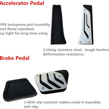 for BMW No Drill Gas Brake Pedal, Jaronx Stainless Steel Anti-Slip at Accelerator Brake Pedal Cover (Fits: BMW 1 3 5 6 7 Series X1 X3 X5 X6 Z4) (Gas+Brake Pedals)