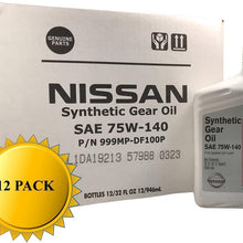 Genuine Nissan OEM 75W-140 Synthetic Gear Oil 999MP-DF100P (12 Quarts)