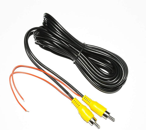 Backup Camera RCA Video Cable,CAR Reverse Rear View Parking Camera Video Cable with Detection Wire (6M)