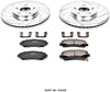 Power Stop K2429 Front Brake Kit with Drilled/Slotted Brake Rotors and Z23 Evolution Ceramic Brake Pads