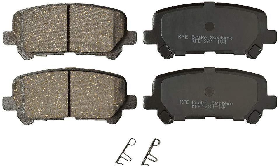 KFE Ultra Quiet Advanced KFE1281-104 Premium Ceramic REAR Brake Pad Set