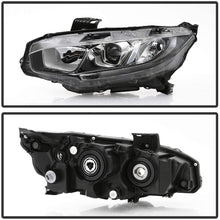 ACANII - For [Halogen Model] 2016-2020 Honda Civic Factory Style LED DRL Projector Headlights Headlamps Pair Assembly