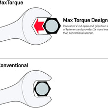 Max Torque 15-Piece Premium Combination Wrench Set, Complete SAE Inch Sizes from 1/4" to 1" with Rack Organizer | Chrome Vanadium Steel, Long Pattern, Mirror Chrome Finish