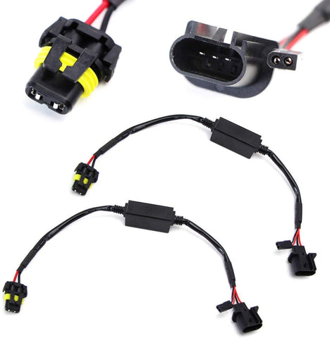 iJDMTOY (2) Easy Relay Harness For H13 9008 Hi/Lo Bi-Xenon Headlight Kit Xenon Bulbs Wiring Controllers