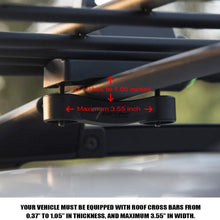 Topline Autopart Universal Modular Sport Design Heavyduty Steel Roof Rack Cargo Basket Carrier Travel Luggage Storage with Wind Fairing (Matte Black/Green)