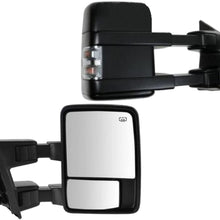 Auto Express Passenger Side Mirror for Ford F250 F350 F450 Power Heated Towing Smoked Signal