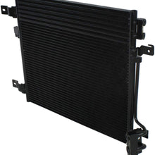 For Jeep Wrangler JK A/C Condenser 2007 08 09 10 2011 | Aluminum Core Material | w/Oil Cooler | Automatic Transmission | Replaces DPI# 3768 | CH3030233 | 55056635AA