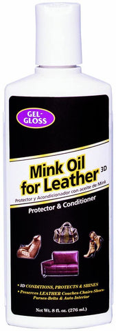 Gel-Gloss TRMO-8 Mink Oil Leather Conditioner and Protector- 8 oz.