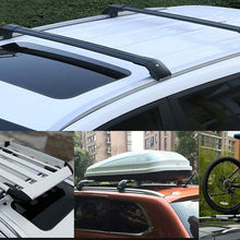 YiXi-Partswell 4Pcs Roof Rail Side Rail Roof Rack Lockable Cross Bars Crossbar Aluminum Fit for Mazda CX-30 2020 2021