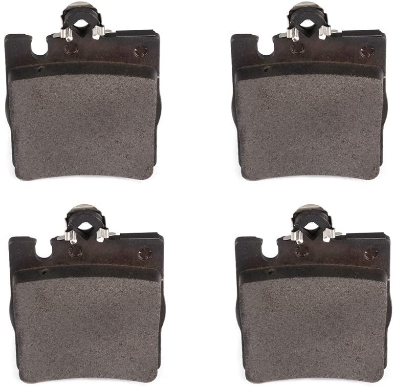 ROADFAR Premium Rear Ceramic Brake Pads fit for Mercedes-Benz C230, C240, C280, C3, C350, CLK3, CLK350, CLK430, E300, E3, E4, E430, SLK280, SLK300, SLK350