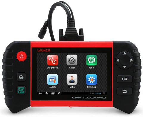LAUNCH Scanner CRP Touch Pro with All System Diagnostic Scan Tool, Fix SAS/EPB/BMS/DPF/Oil Reset for Mechanic and Experienced Enthusiast,Android-Based 5.0-Inch Touch Screen with Wi-Fi