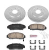 Power Stop K5821 Front Brake Kit with Drilled/Slotted Brake Rotors and Z23 Evolution Ceramic Brake Pads