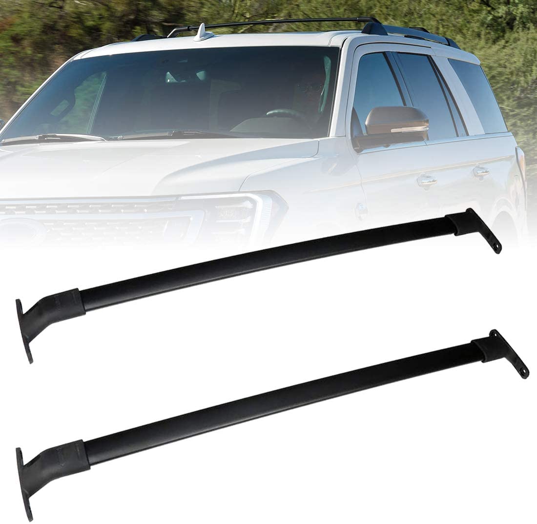 Tata.Meila Roof Rack Cross Bars Luggage Carrier for Ford Expedition/Lincoln Navigator 2018 2019 2020 2021 Rooftop Rack Crossbars Black