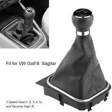 Car Gear Shift Knob, 5 Speed Auto Gear Shifter Boot Cover Replacement Gearstick Gaiter Boot for Golf 6 MK5 MK6 Jetta 2005-2014