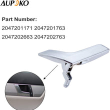 Aupoko Left Side Inside Interior Door Handle Repair Kit, Replace# 2047201171, 2047201763, 2047202663, 2047202763, Fits for Mercedes-Benz C230, C250, C300, C350, C400, C63AMG, GLK250, GLK300, GLK350