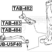 FEBEST TAB-483 Front Lower Control Arm Bushing